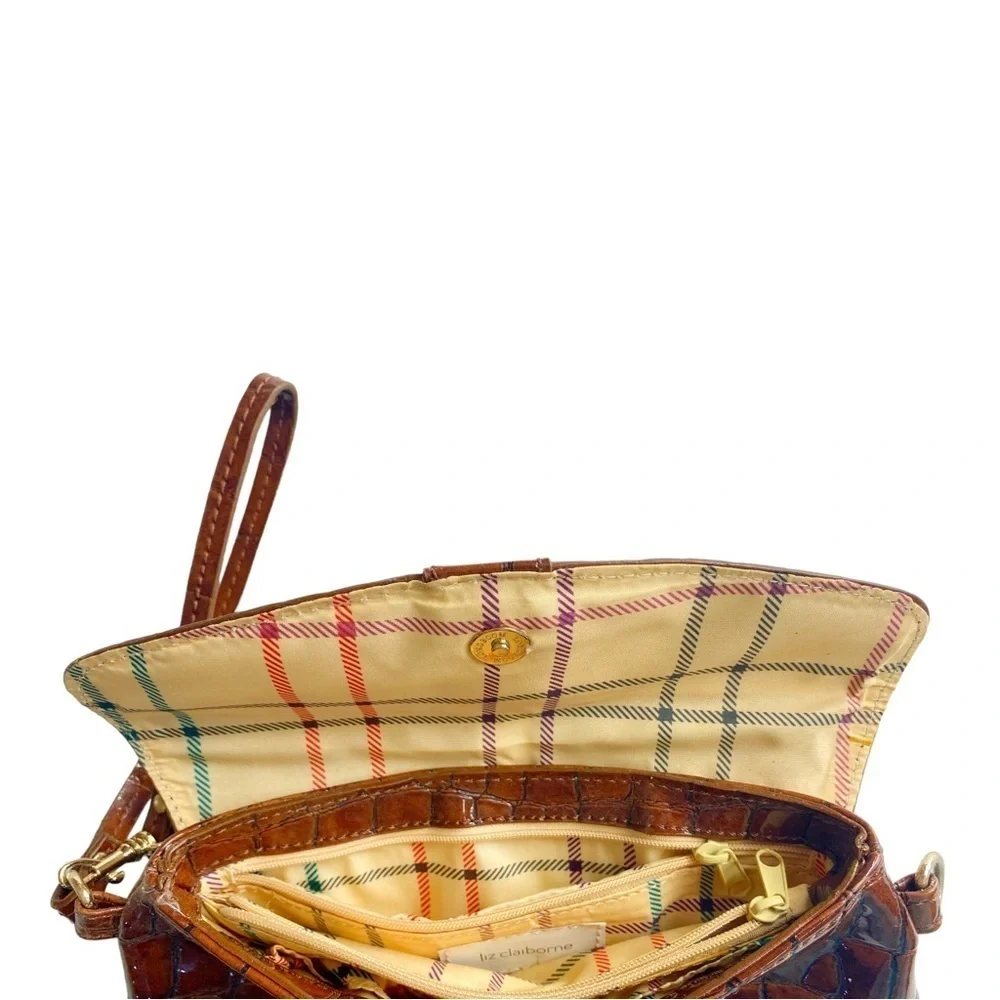 Liz Claiborne Brown Wristlet Clutch - Picture 5 of 5